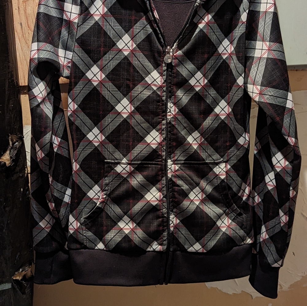 . Black and red vintage jacket